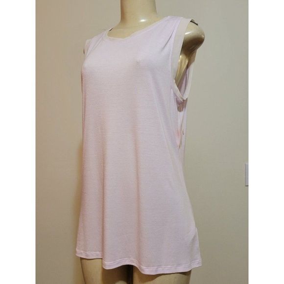 ATHLETA WOMEN'S BLUSH PINK T-SHIRT TOP TANK SIZE L #956 - Picture 2 of 9